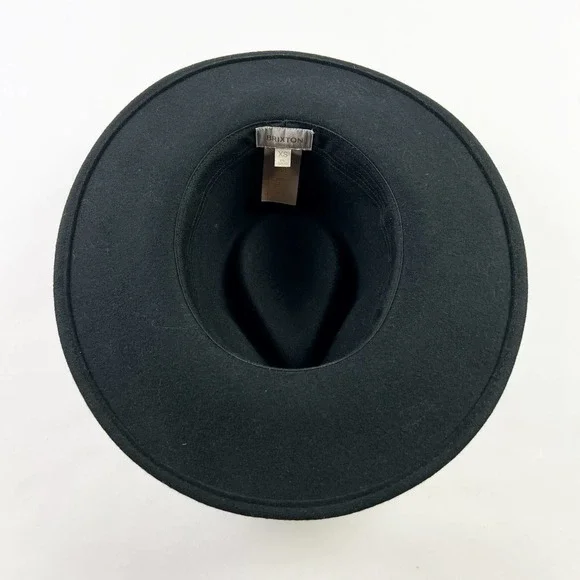 New Brixton black felt wool Unisex Cowboy Cohen Hat Size XS - Picture 2 of 7